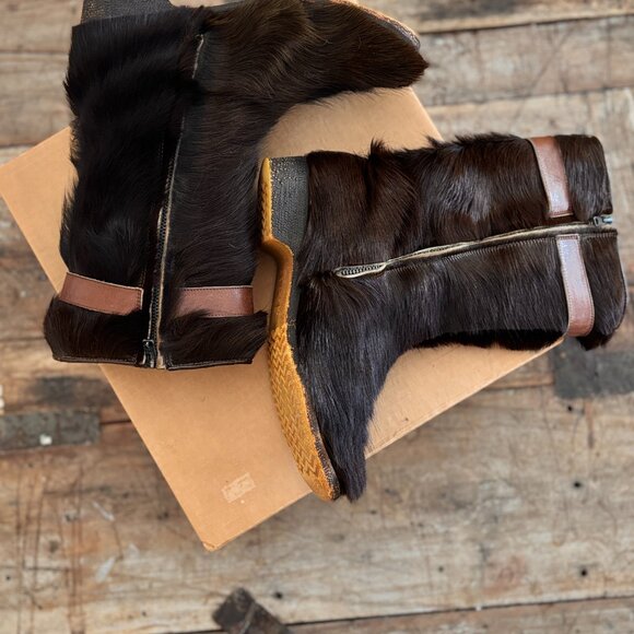 RARE with box! Vintage 1970s Killy Après-Ski Fur Boots by Wolverine 8 9 - Picture 13 of 15